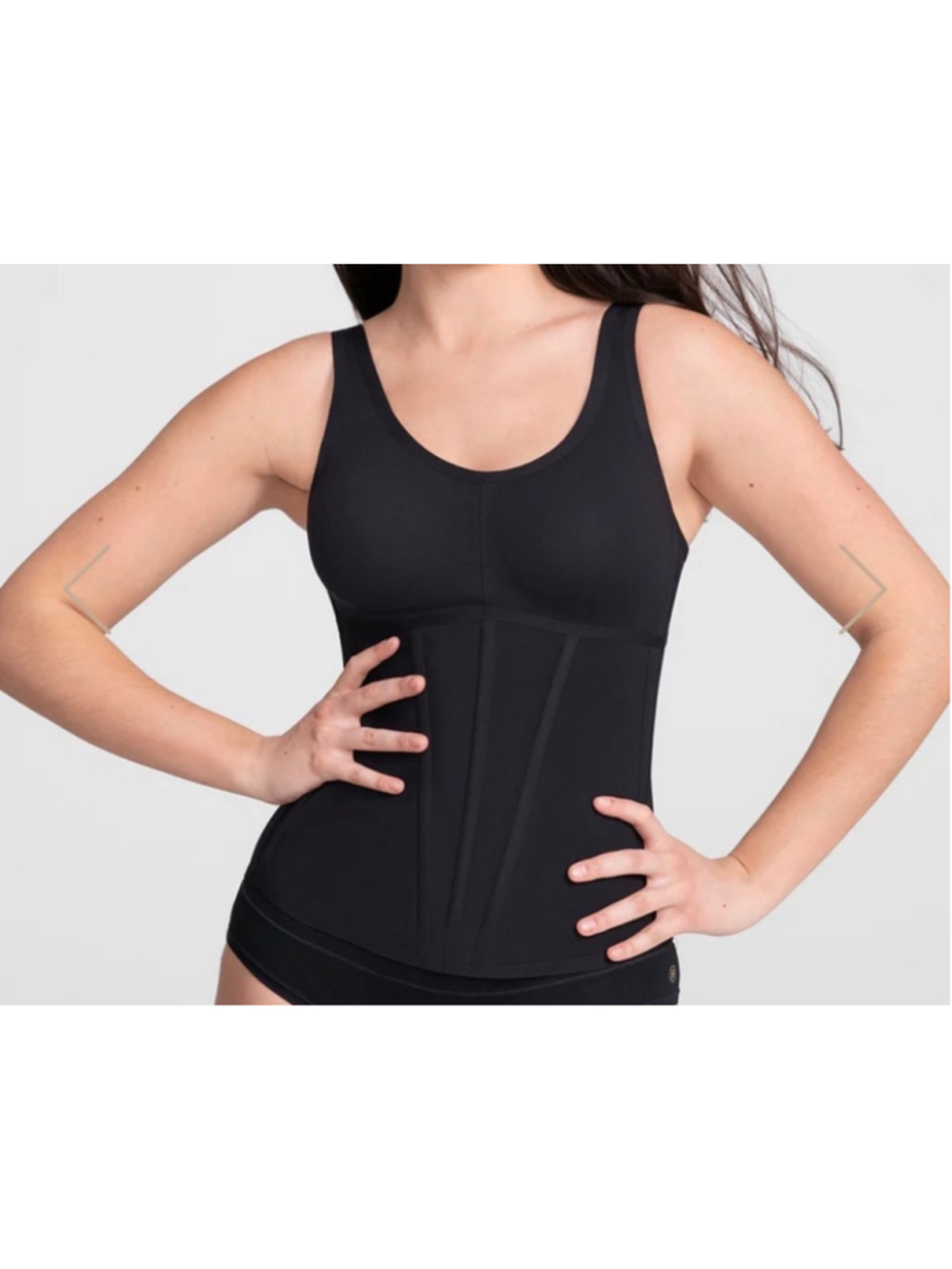 Honeylove Boldness Tank Black shaping tank top womens size 1X